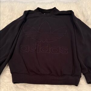 Adidas Men's Black Crewneck Sweater